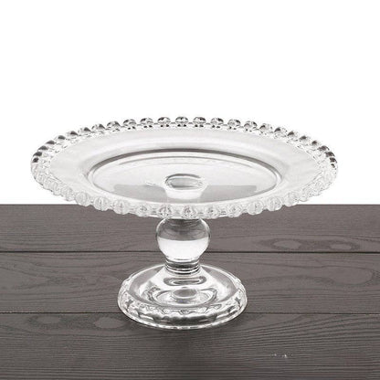 Crystal Glass Cake Stand Set