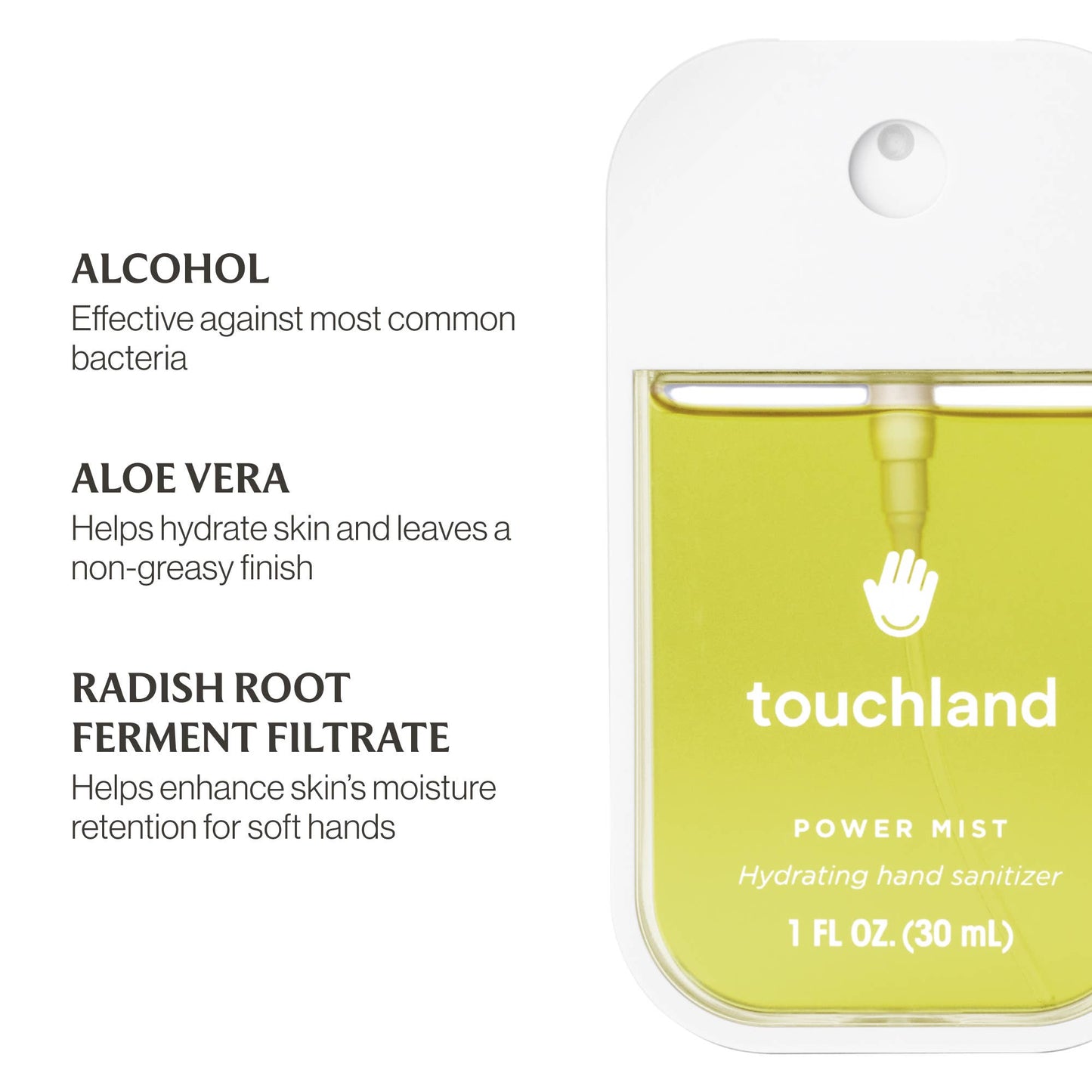 Touchland - Desinfectante de manos hidratante Vanilla Blossom Power Mist