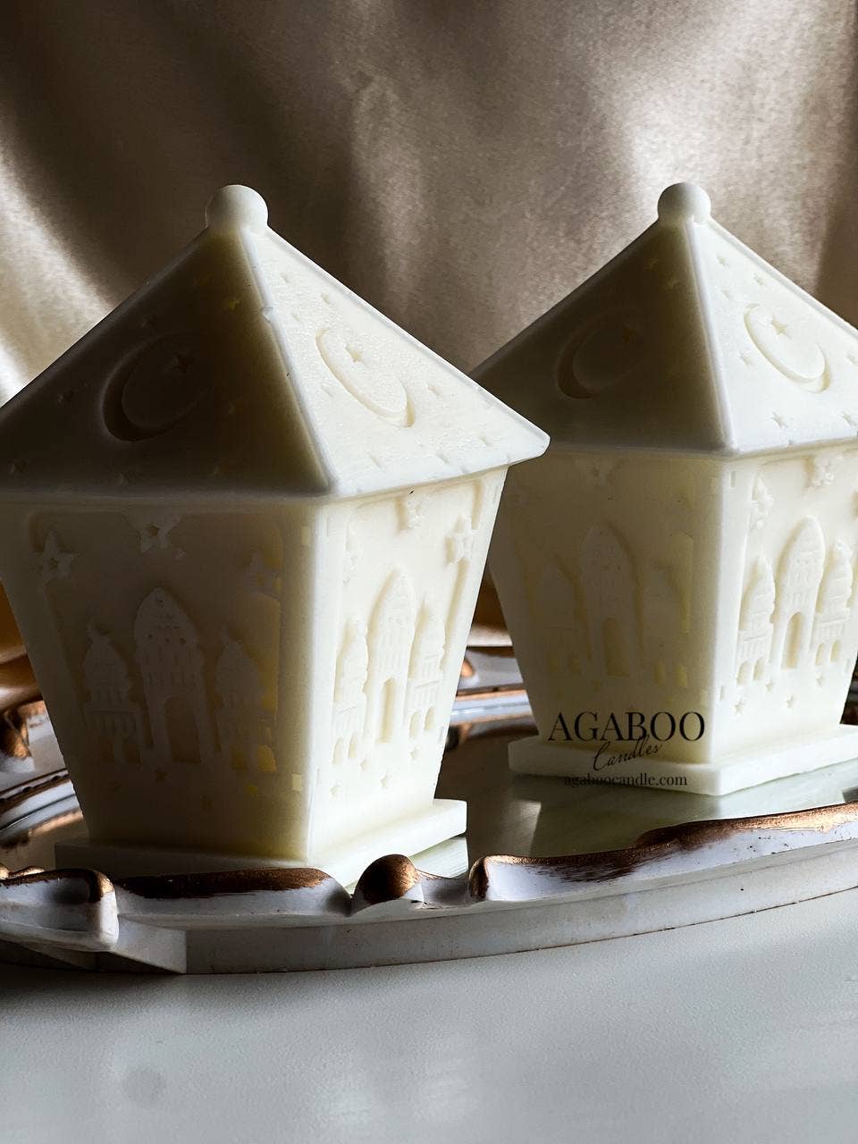 Ramadan Lantern Islam Candle 5.5x3.5in - Religion