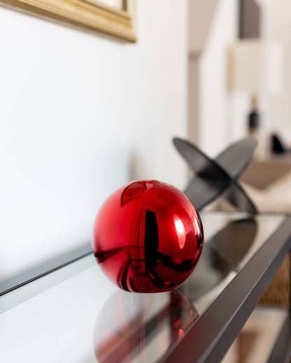 Neva Red Metallic Vase for Everlasting Candles