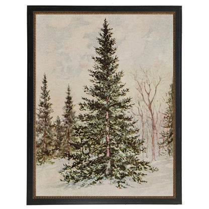 Framed tree oil painting reproduction