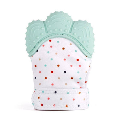 Baby Silicone Teething Glove: Blue