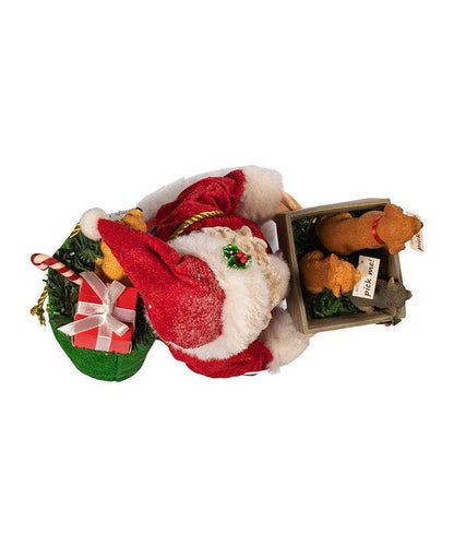 Kurt S. Adler, Inc. - 10.5"ADOPT A PET SANTA+DOG 2PC