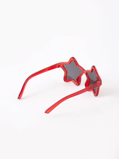 Children's Star Shaped Sunglasses: Red