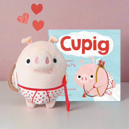 Cupig 9.5" Plush Pig & Hardcover Book Set SOLD SEPARATELY