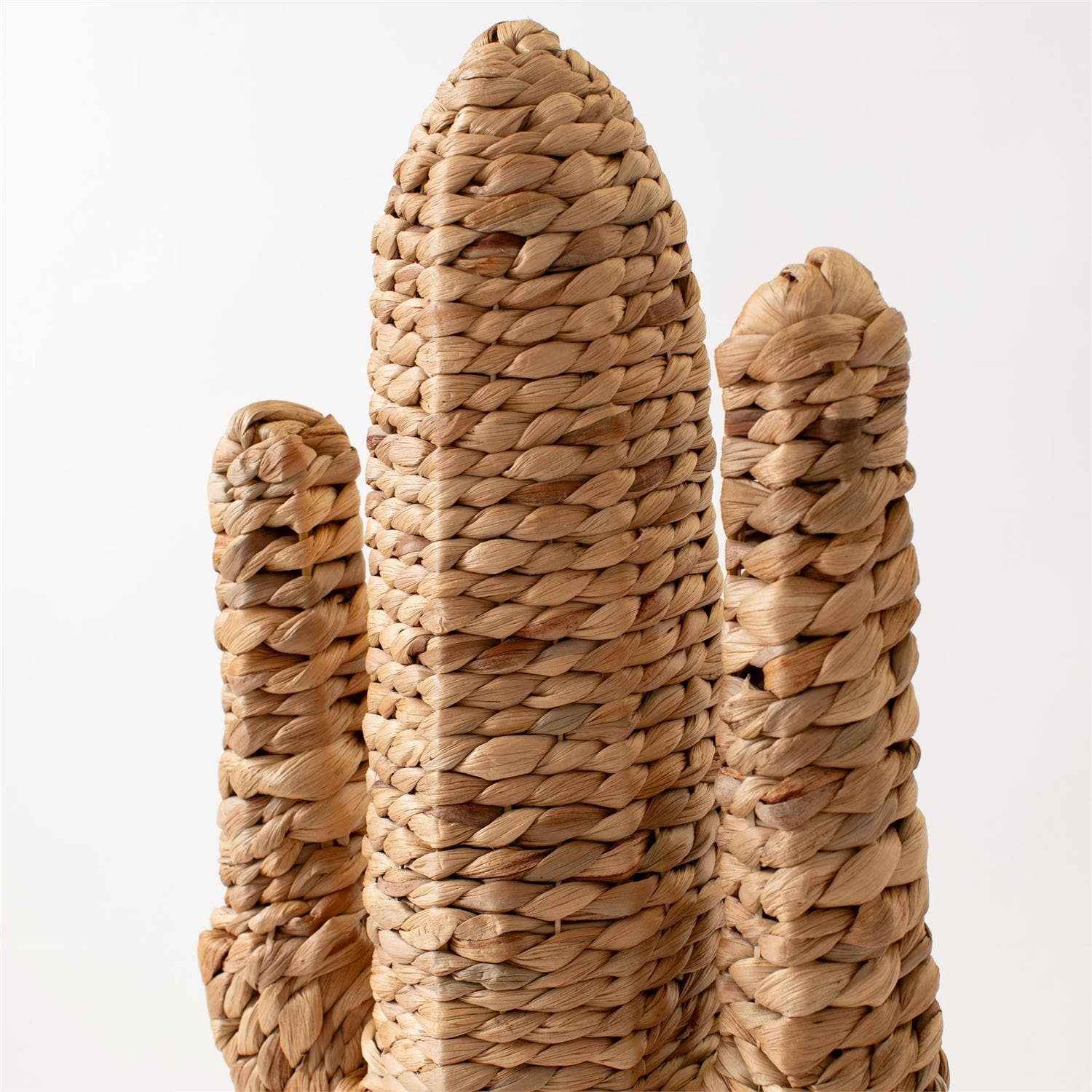 Cactus Figure Woven Water Hyacinth, Lg (Pk/02)