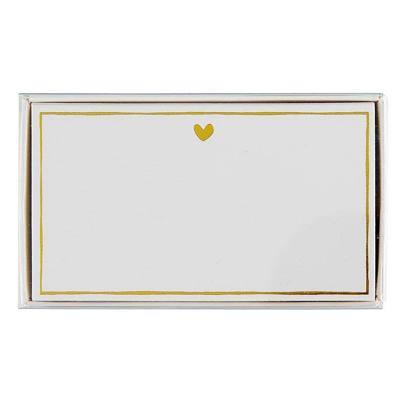 Santa Barbara Design Studio de Creative Brands - Tarjetas de lugar con lámina dorada - Corazón