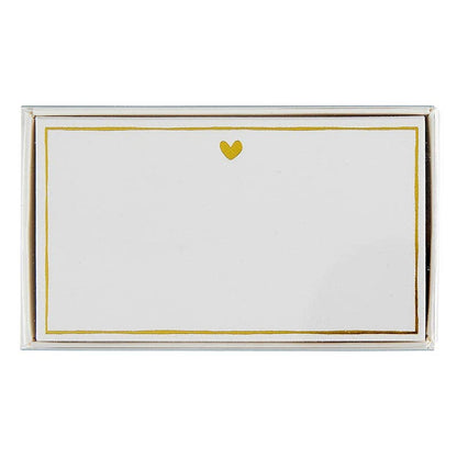 Santa Barbara Design Studio de Creative Brands - Tarjetas de lugar con lámina dorada - Corazón