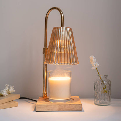 Flamingueo - Candle warmer glass lamp candle not included & EUROPEAN plug