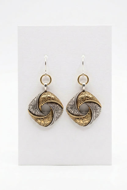 Mixed metal Earrings (gold/silver tone) (assorted design)