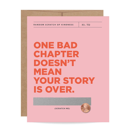 Scratch-off Card - One Bad Chapter - Encouragement