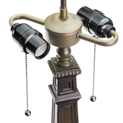 25" Bronze Finish Polyresin Table Lamp Base