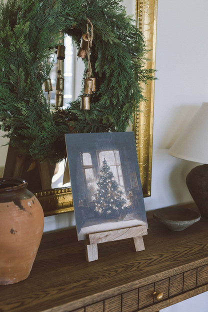 Glowing Christmas Tree Print Artist Board