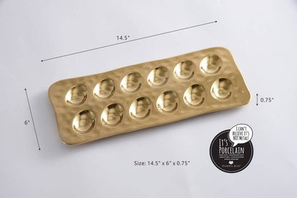 Deviled Egg Tray Gold
