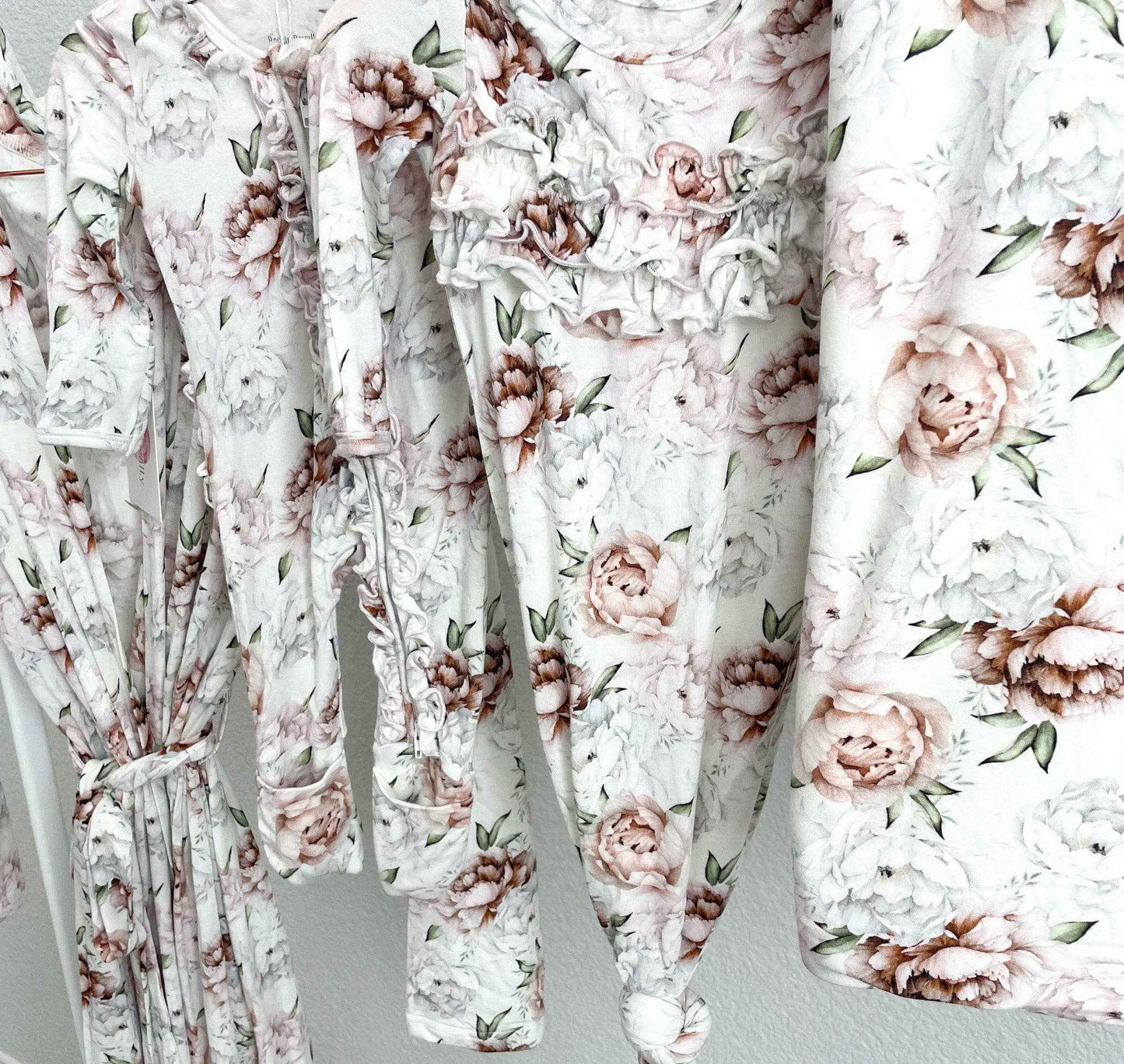 Floral Dreams | Convertible Two Way Zip Footie: Preemie