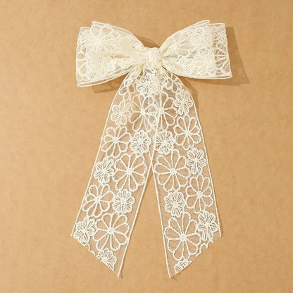 JOSSLYN de wall to wall - HERMOSAS HERMOSAS PINZAS PARA EL CABELLO CON LAZO DE ENCAJE FLORAL DE ORGANZA | 40H923