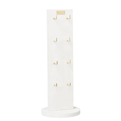Narrow White Spinning Counter Display