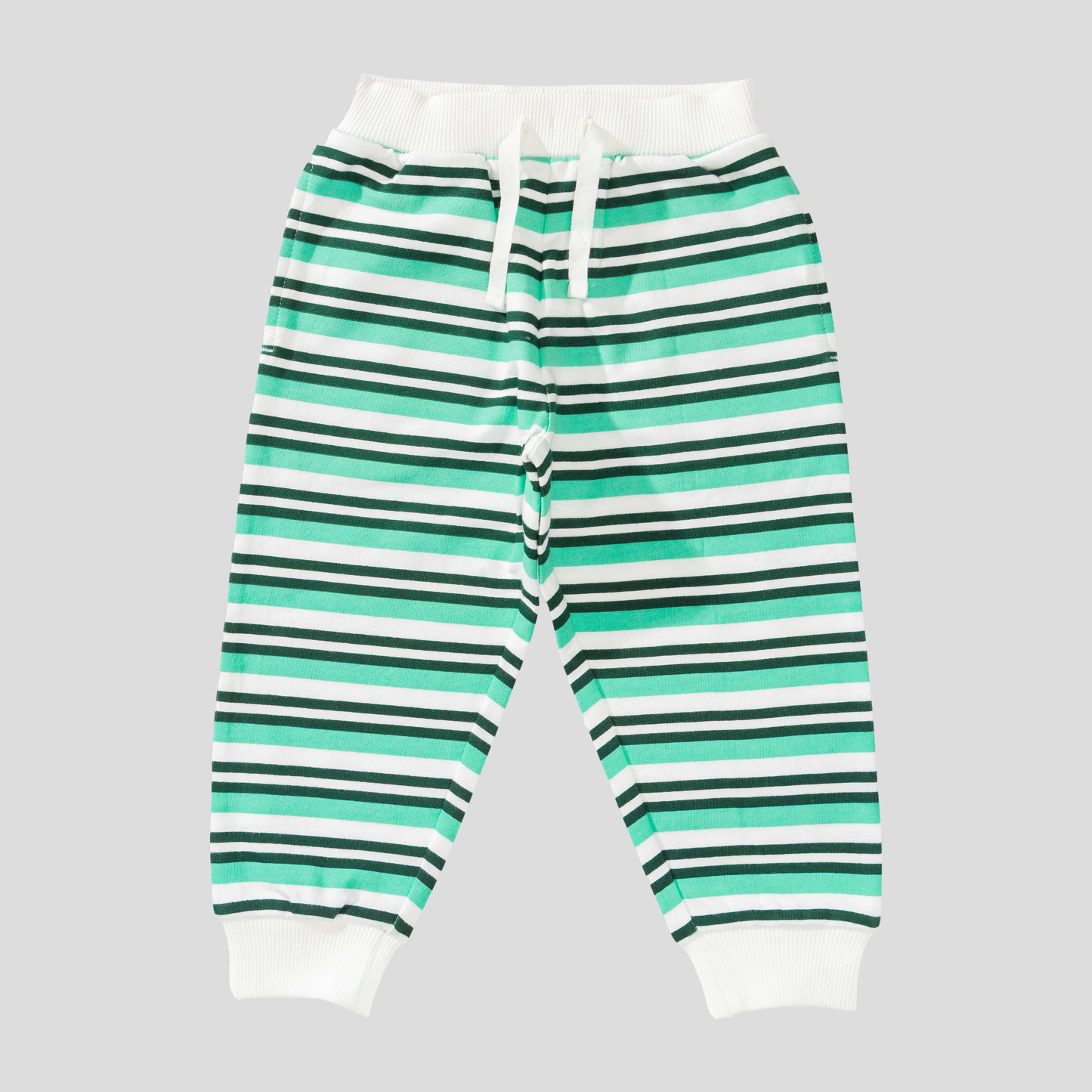 Polo Shirt with Striped Jogger Set for Toddler Boys: 3-4Yrs
