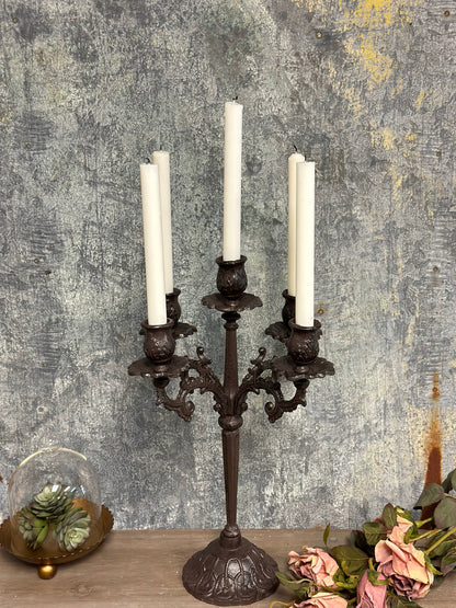 Vagabond Vintage - Heavy Duty Cast Iron Candelabra