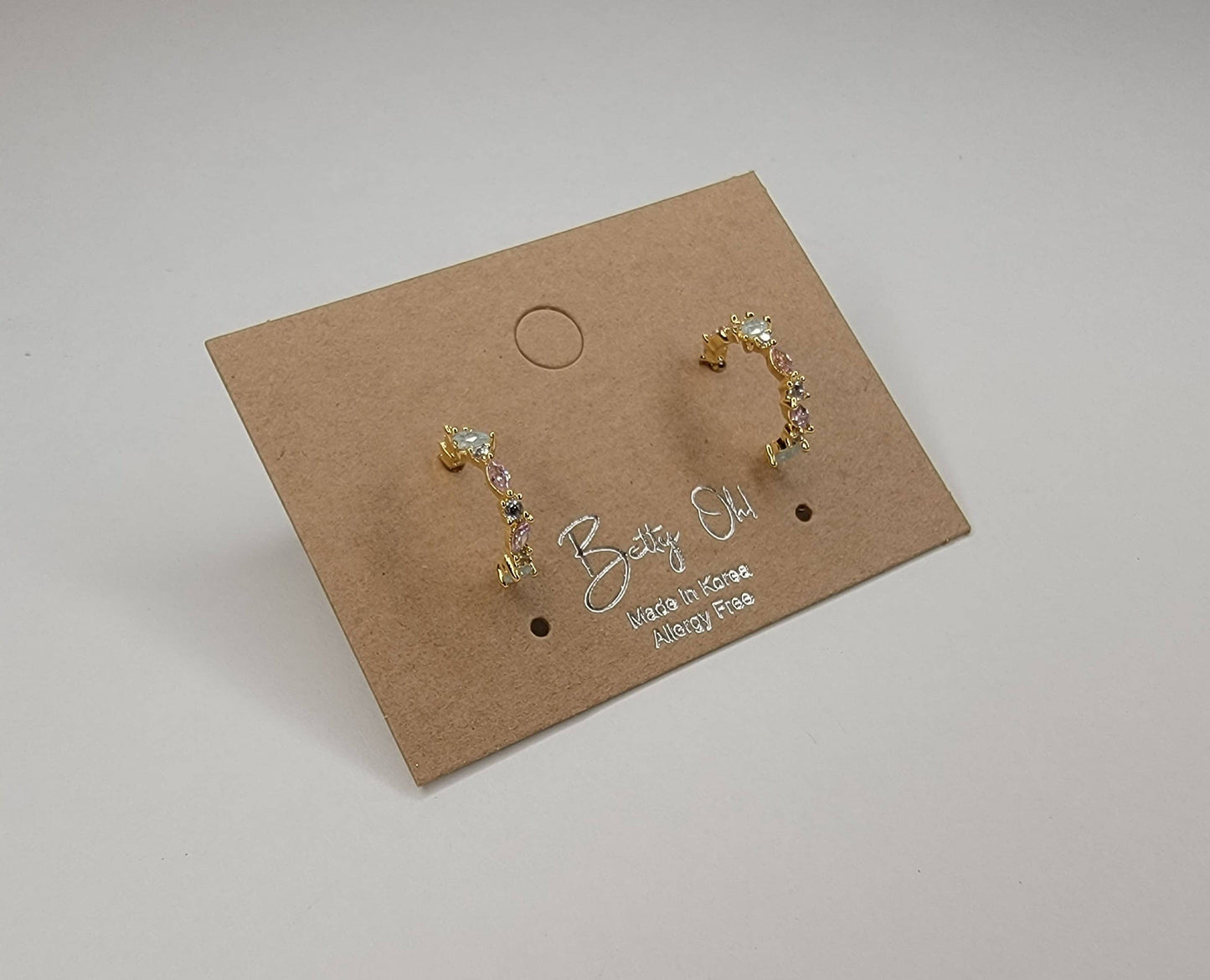 Cubic Zircornia Hoop Earring