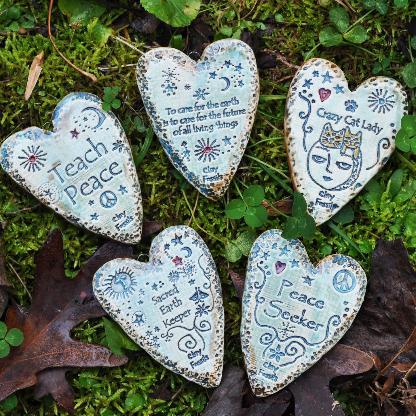 Shining Star , pottery ornament, USA, gift, handmade