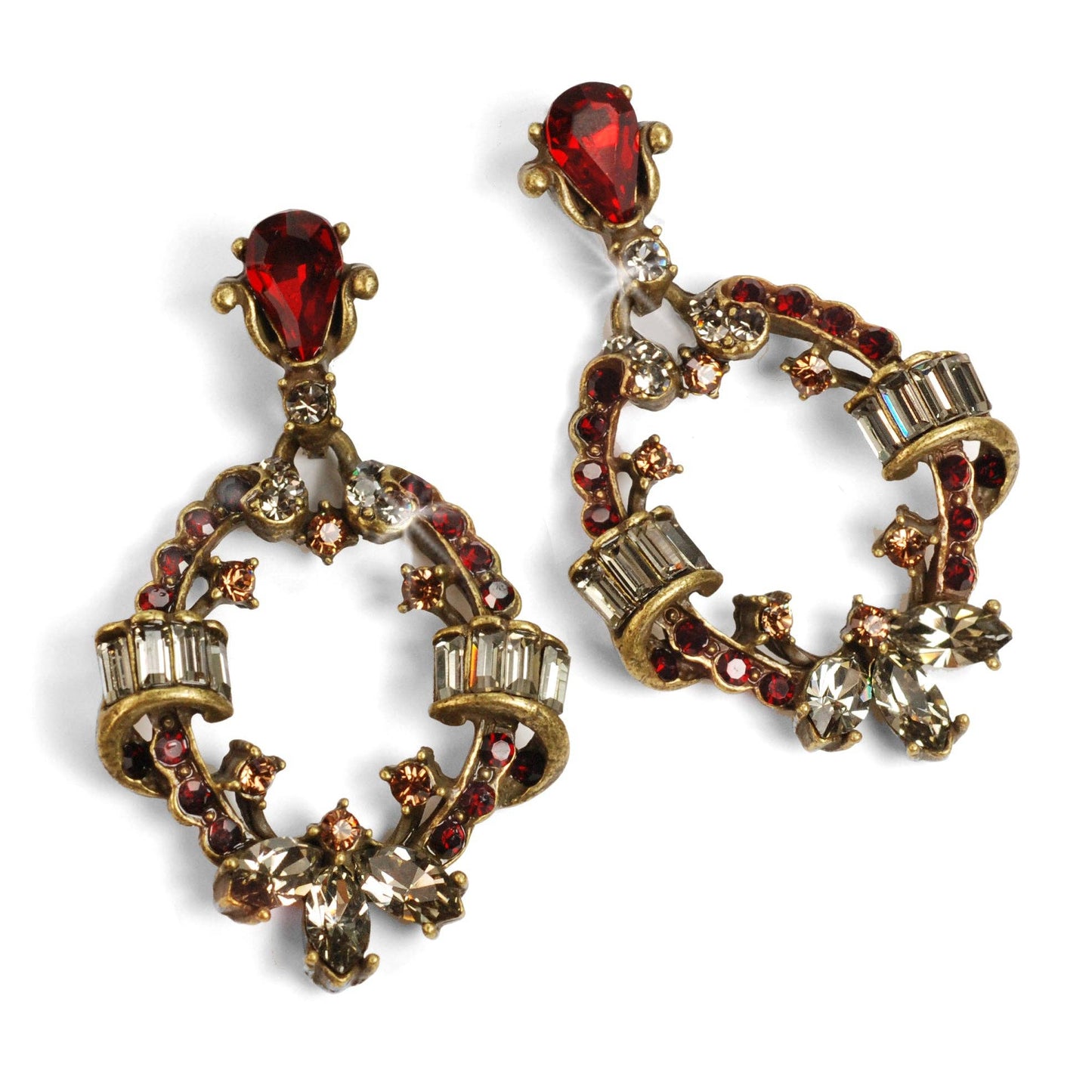 Crystal Loop Earrings