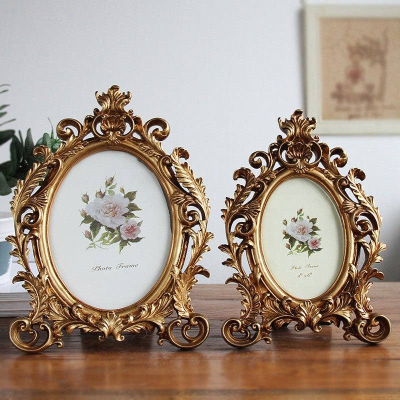 Vagabond Vintage - Baroque Crown Oval Photo Frame