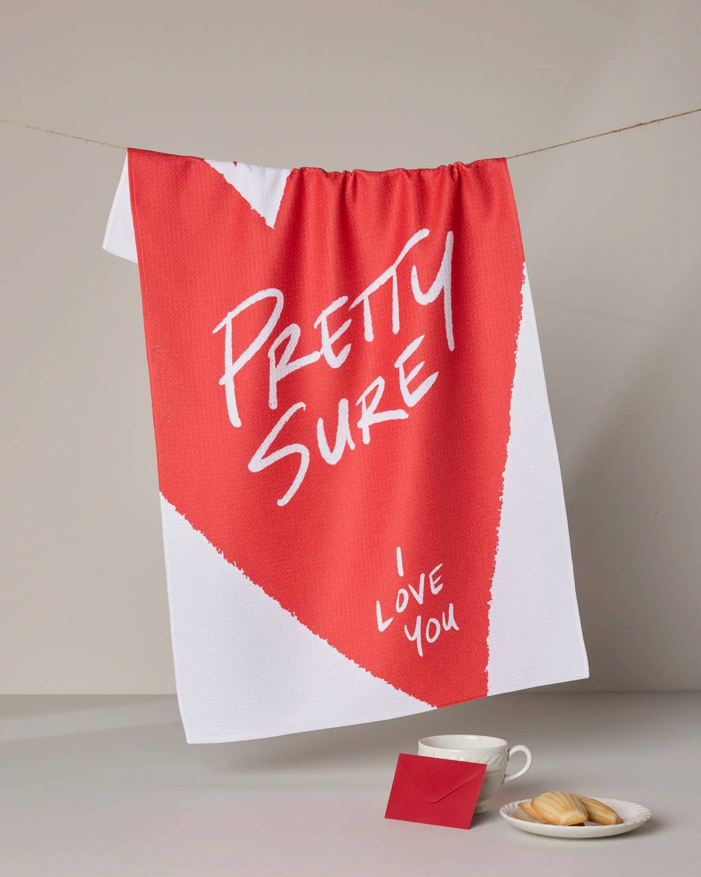 Geometry - I Love Thee Tea Towel
