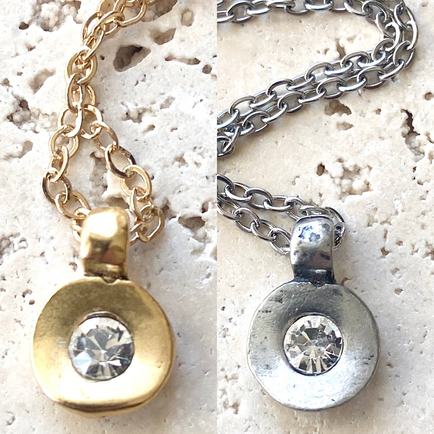 Hand casted Swarovski layering boutique salon necklace spa