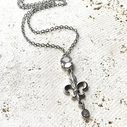 Fleur de lis necklace French