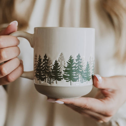 Forest Stoneware Coffee Mug - Home Decor