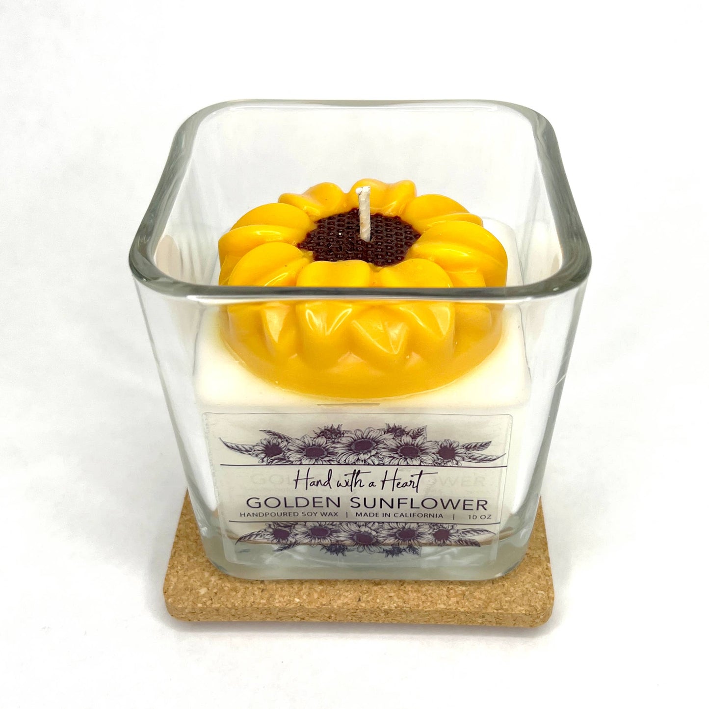 Golden Sunflower Soy Wax Candle
