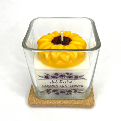 Golden Sunflower Soy Wax Candle