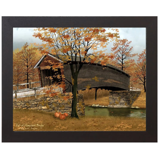 Fall At Humpback Bridge by Artist Biilly Jacobs Framed Art