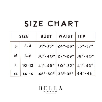 Bella Sleep + Spa - Long Sleeve PJ Set - White Rings
