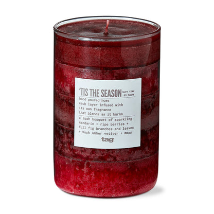 Pillar Candle Fragrance Fusion, Reds 4.7"