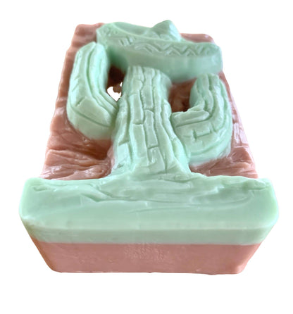 3D Cactus with Hat Bar of Soap