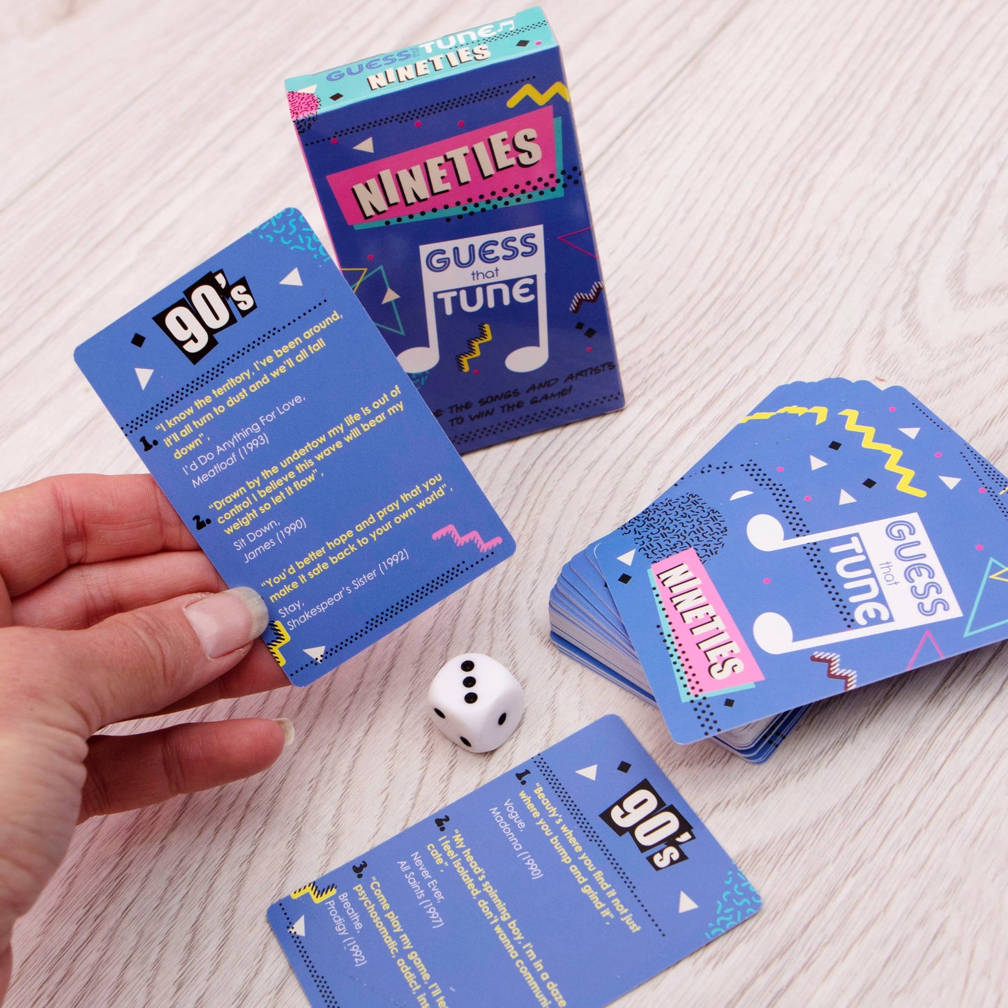 Nineties Guess That Tune - Music Quiz Family/Party Card Game