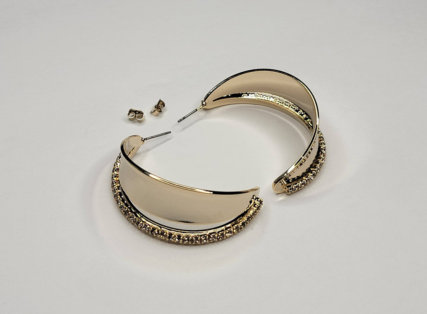 Hoop Earrings - Rhinestone