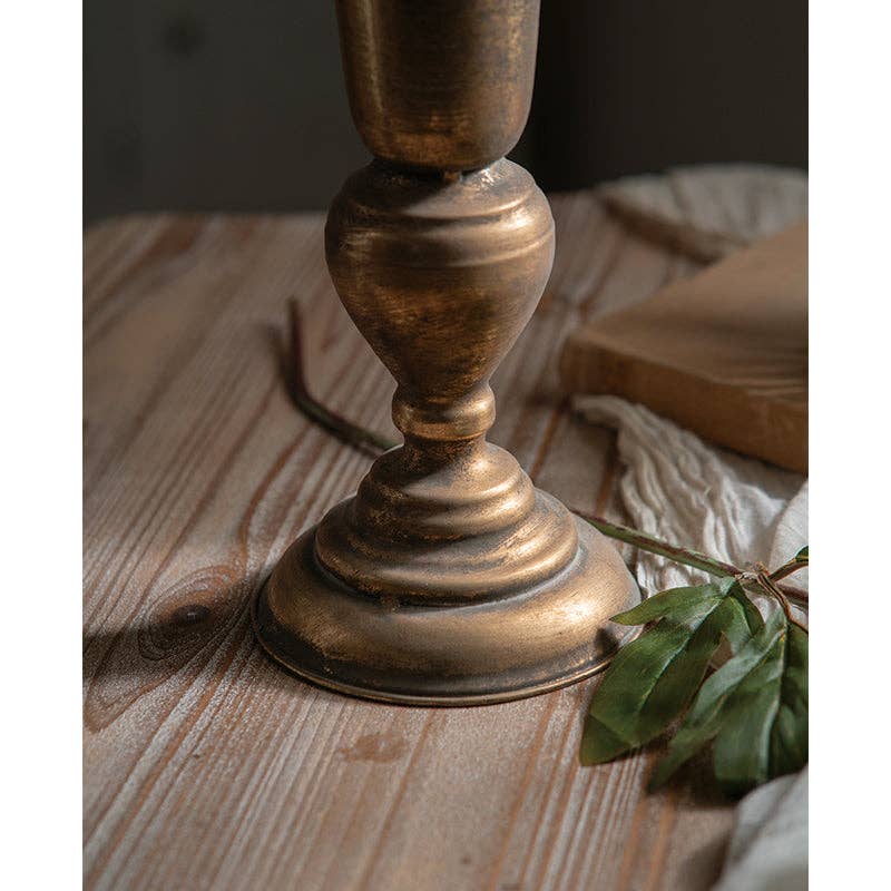 Vagabond Vintage - Tall Gold Trumpet Vase