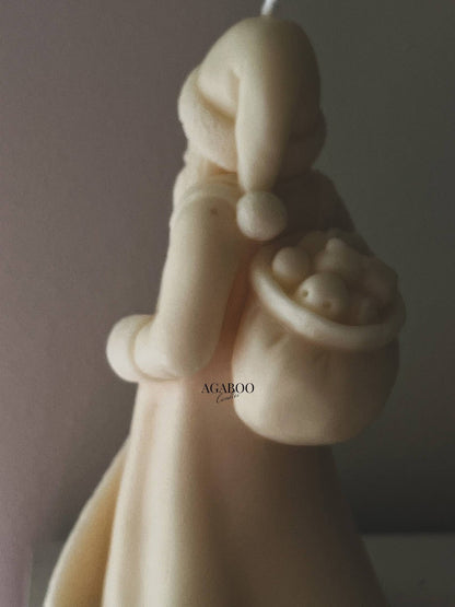 Santa Claus Candle 6.5x3.5in - Christmas
