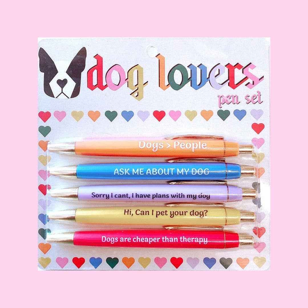 FUN CLUB - Dog Lovers Pen Set (gifts, pens, stocking stuffers)