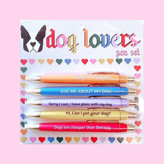 FUN CLUB - Dog Lovers Pen Set (gifts, pens, stocking stuffers)