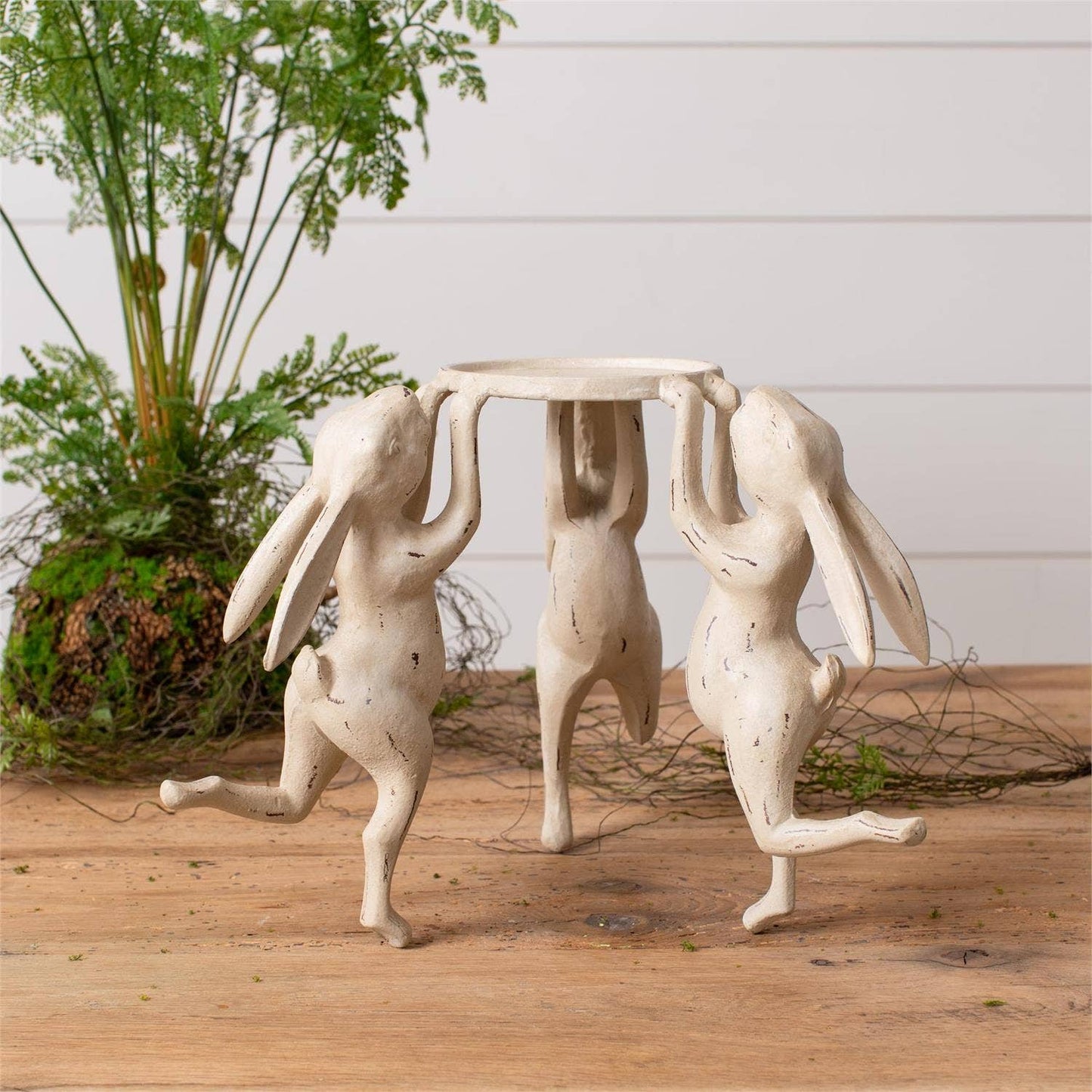 Candle Holder - Dancing Rabbits