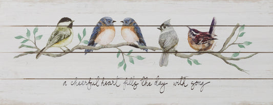 Audrey's Home & Gift - Pallet Sign - Birds on Branch
