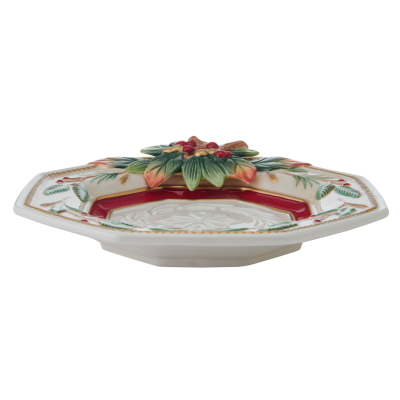 Fitz & Floyd Woodland Hldy Canape Giftbox