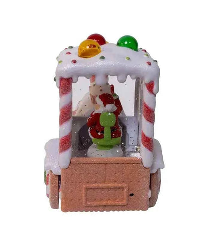 7.5" BO USB LED Santa Train+Spin Water