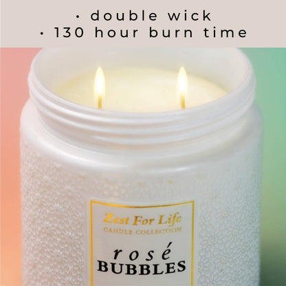 Rosé Bubbles – 28oz Zest For Life Luxury Candle