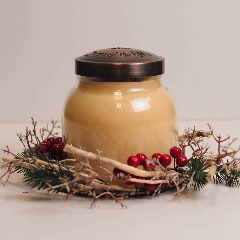 Birch Branch & Berry Candle Ring – Winter Holiday Decor