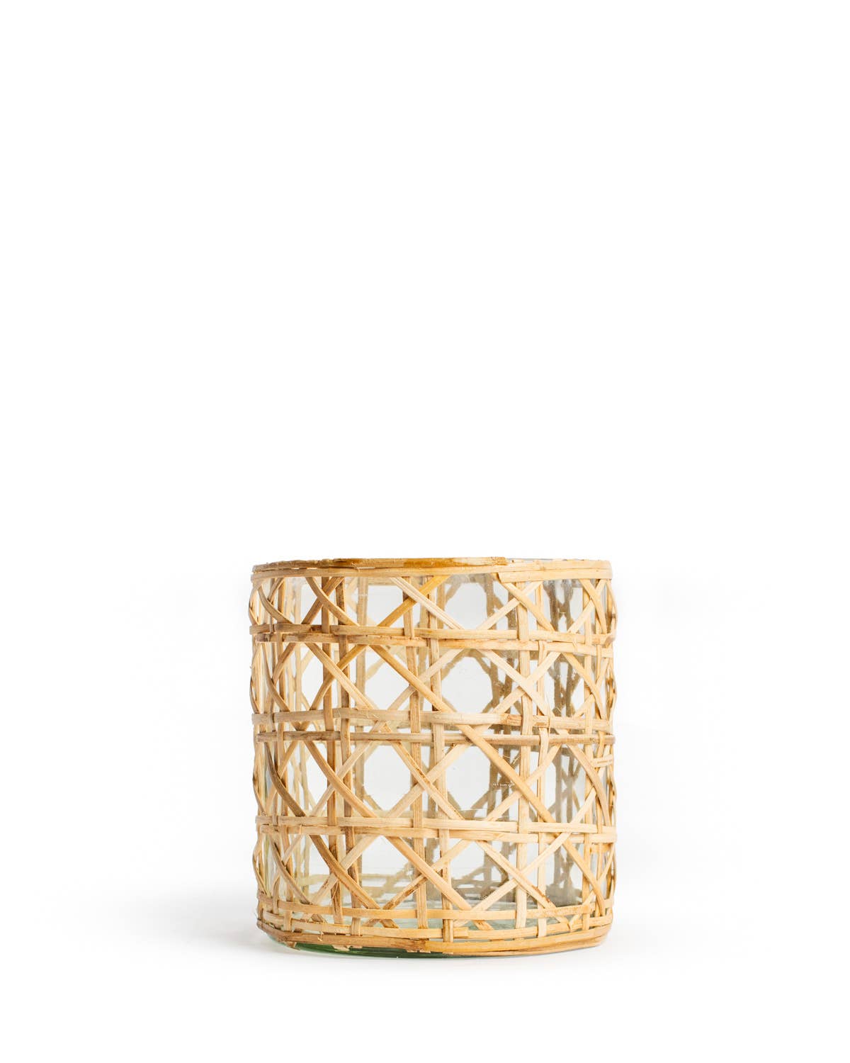 Mia Cane Candle Holder 4x4.25